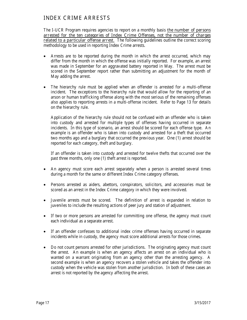 Form ISP2-423C Monthly Index Crime Form - Uniform Crime Reporting Program - Illinois, Page 18