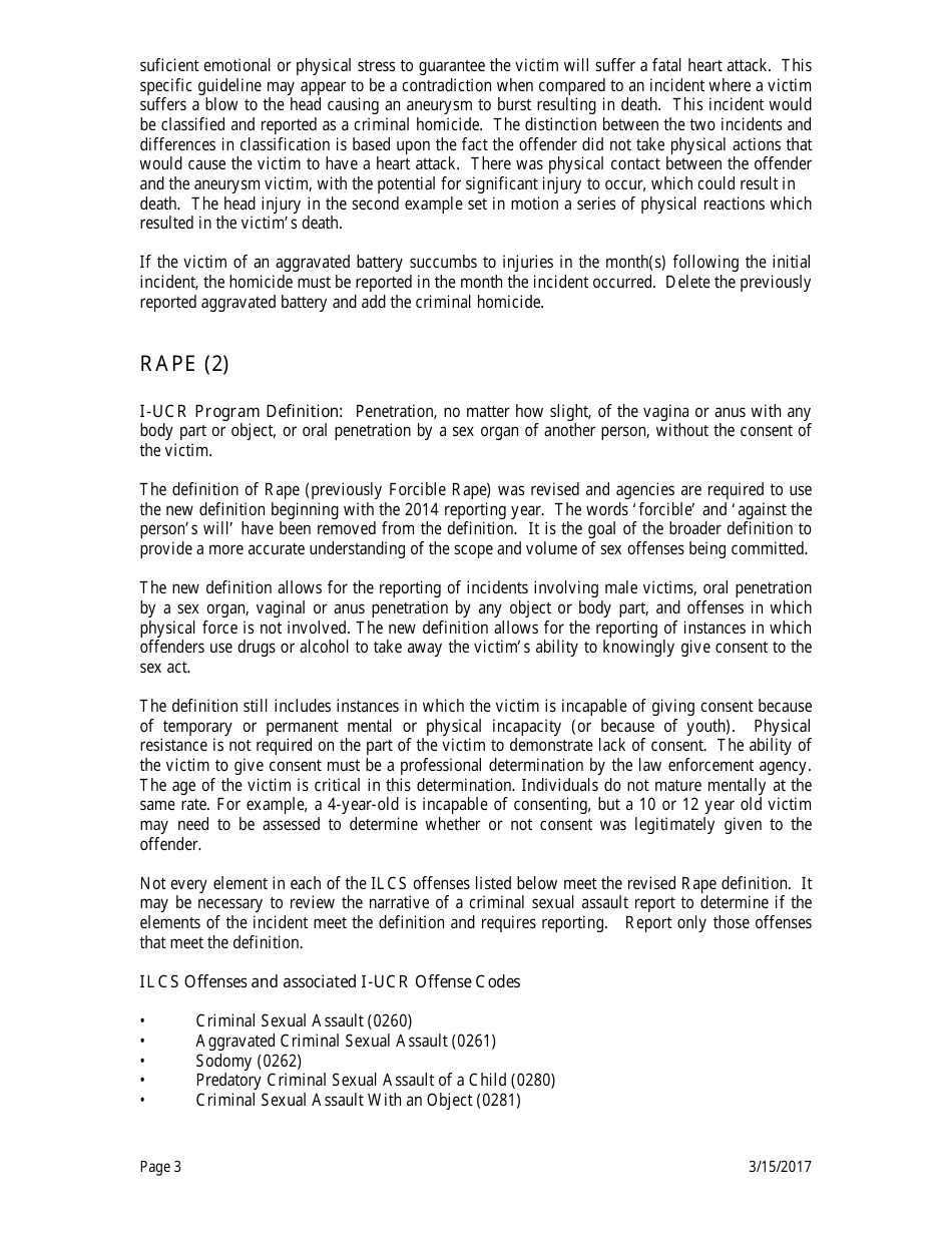 Form ISP2-423C Monthly Index Crime Form - Uniform Crime Reporting Program - Illinois, Page 4