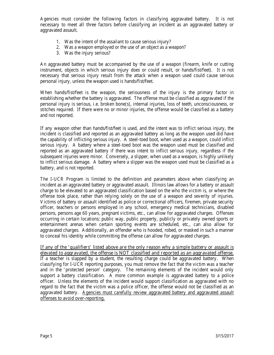 Form ISP2-423C Monthly Index Crime Form - Uniform Crime Reporting Program - Illinois, Page 6