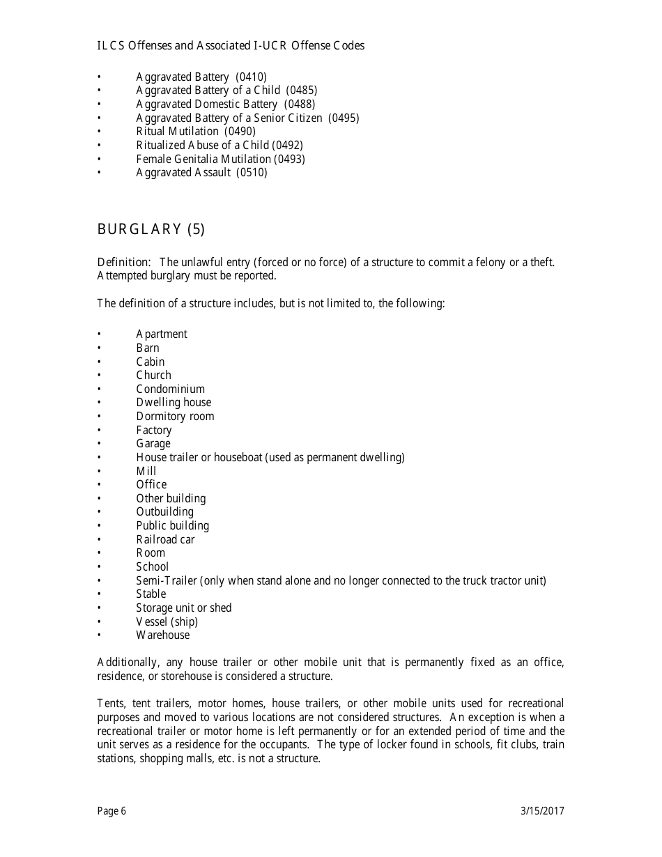 Form ISP2-423C Monthly Index Crime Form - Uniform Crime Reporting Program - Illinois, Page 7