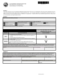 State Form 55366 (DFR2123HC) &quot;Authorized Representative for Health Coverage&quot; - Indiana