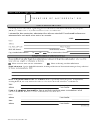 Document preview: State Form 51736 (OMPP0051) Revocation of Authorization - Indiana