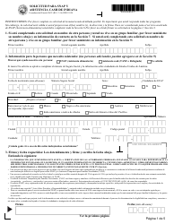 Formulario del Estado 53622 (DFR2512S) Solicitud Para Snap Y Asistencia Cash - Indiana (Spanish)