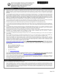 State Form 54105 (DFR0009C) Notice Regarding Rights and Responsibilities for Supplemental Nutrition Assistance Program (Snap) and Cash Assistance - Indiana, Page 2