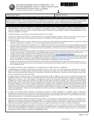 Formulario del Estado 55372 (DFR0009MS) Aviso Relacionado Con Los Derechos Y Las Responsabilidades Para La Cobertura De Salud - Indiana (Spanish)