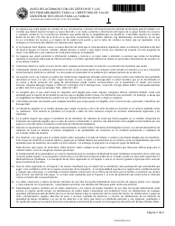 Formulario del Estado 55372 (DFR0009MS) Aviso Relacionado Con Los Derechos Y Las Responsabilidades Para La Cobertura De Salud - Indiana (Spanish), Page 2