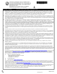 Formulario del Estado 54106 (DFR0009CS) Aviso Relacionado Con Los Derechos Y Las Responsabilidades Del Programa De Asistencia Nutricional Suplementaria Y Asistencia Cash - Indiana (Spanish), Page 2