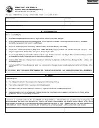 State Form 48191 (IMP0020) &quot;Applicant Job Search Rights and Responsibilities&quot; - Indiana