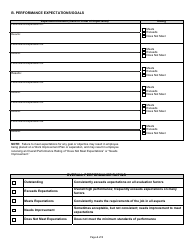 State Form 52403 Employee Work Profile and Performance Appraisal Report - Indiana, Page 4