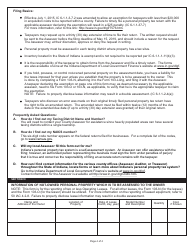 State Form 11405 (103-LONG) Business Tangible Personal Property Assessment Return - Indiana, Page 4
