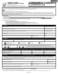 State Form 11274 (103-SHORT) Business Tangible Personal Property Return - Indiana
