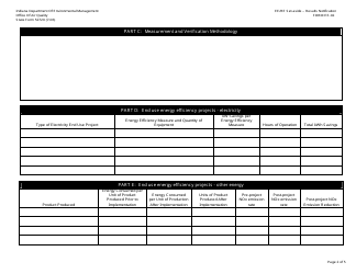Form EE-02 (State Form 52720) Clean Energy Credit Program - Notification of Actual Results - Indiana, Page 2