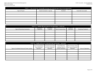 Form EE-02 (State Form 52720) Clean Energy Credit Program - Notification of Actual Results - Indiana, Page 3