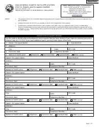 Document preview: Form GSD-14 (State Form 51609) General Source Data - Owners and Occupants Notified - Indiana