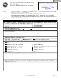 State Form 52534 (PI-01) Oaq Process Information Application - Miscellaneous Process - Indiana