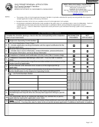 Document preview: State Form 51755 Oaq Permit Renewal Application - Air Permit Renewal Checklist - Indiana