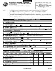 State Form 52623 (CE-06) Oaq Control Equipment Application - Organics - Flare/Oxidizer/Incinerator - Indiana