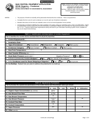 State Form 52625 (CE-08) Oaq Control Equipment Application - Organics - Condenser - Indiana