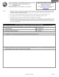 State Form 51863 (CD-03) Oaq Compliance Determination Application - Compliance Plan Requirements Per Emissions Unit - Indiana