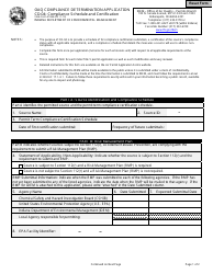 State Form 51864 (CD-04) Oaq Compliance Determination Application - Compliance Schedule and Certification - Indiana