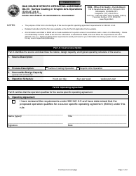 State Form 53440 (OA-03) Oaq Source Specific Operating Agreement - Surface Coating or Graphic Arts Operations (326 Iac 2-9-3) - Indiana