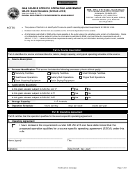 State Form 53443 (OA-06) Oaq Source Specific Operating Agreement - Grain Elevators (326 Iac 2-9-6) - Indiana