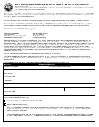 State Form 51956 Initial Notification Report Under Regulation 40 Cfr Part 63, Subpart Ddddd - Indiana