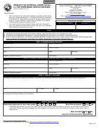 State Form 50864 Request for Approval Under 326 Iac 4-1 for Prescribed Vegetation Burn - Indiana