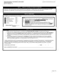 State Form 43786 Application for Individual Asbestos License - Indiana, Page 3