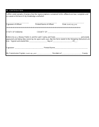 State Form 51255 Confined Feeding Operation Completed Construction Affidavit - Indiana, Page 2