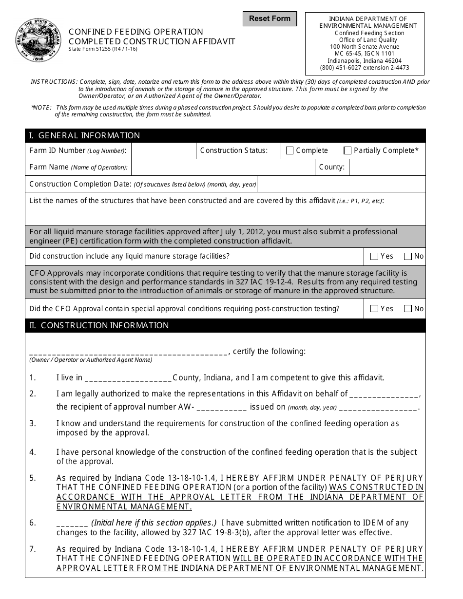 State Form 51255 - Fill Out, Sign Online and Download Fillable PDF ...