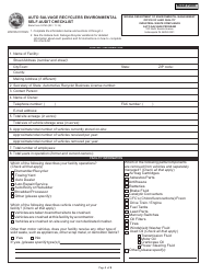 State Form 53765 Auto Salvage Recyclers Environmental Self-audit Checklist - Indiana