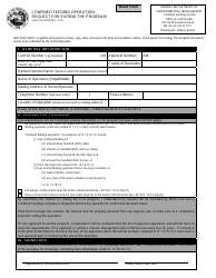 Document preview: State Form 49827 Confined Feeding Operation Request for Exiting the Program - Indiana