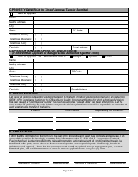 State Form 49832 Confined Feeding Operation Request for Approval Transfer - Indiana, Page 2