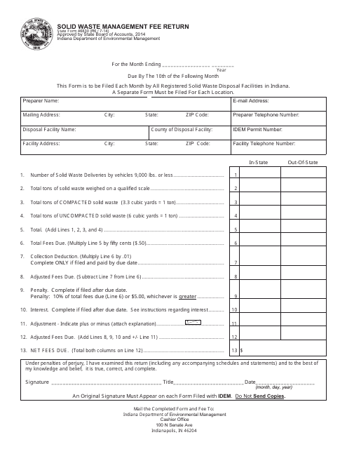 State Form 46830  Printable Pdf