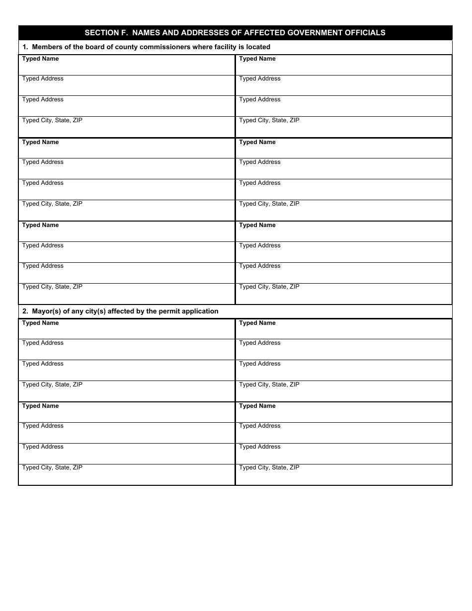 State Form 50386 Solid Waste Land Disposal Facility Permit Renewal Application - Indiana, Page 2