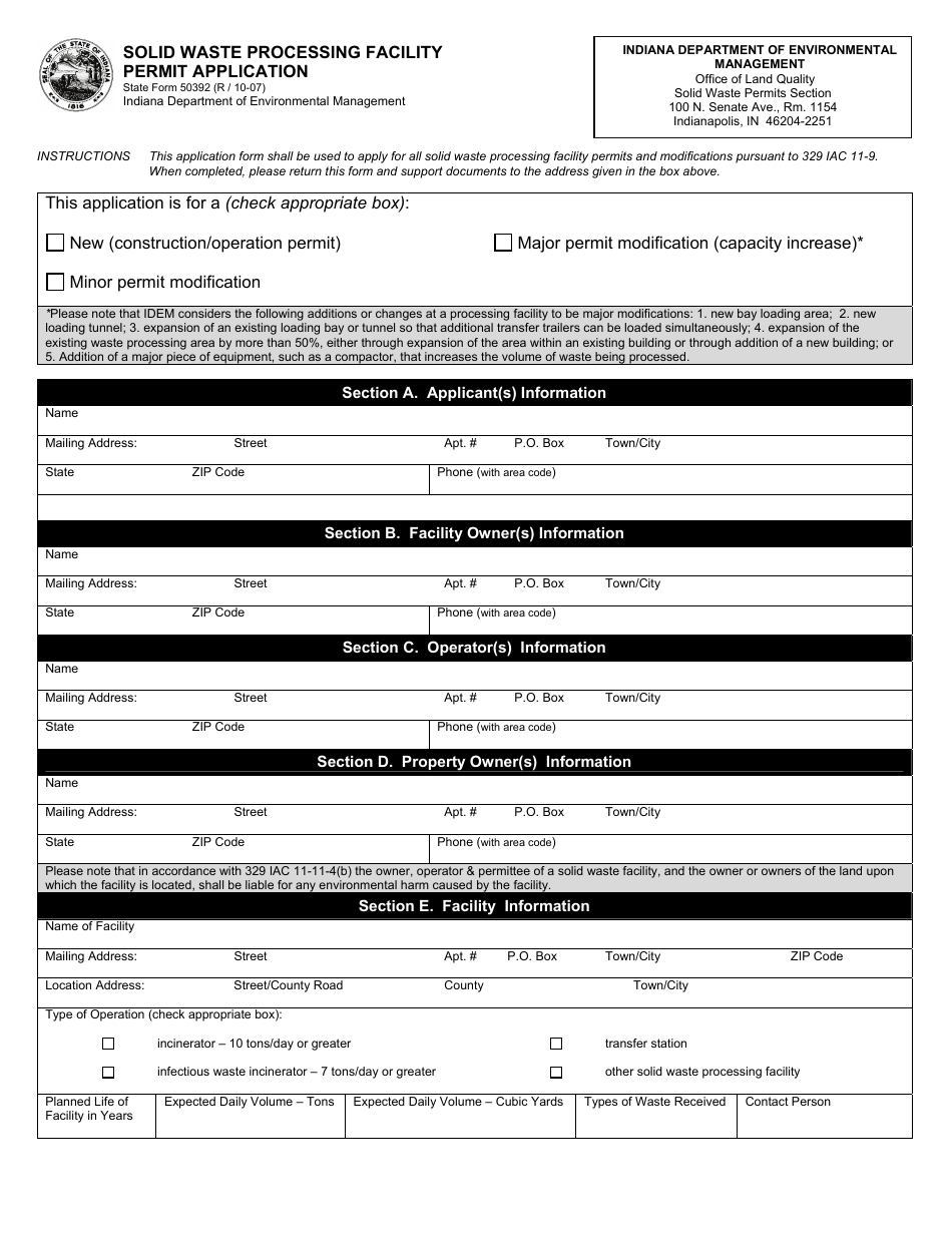 State Form 50392 - Fill Out, Sign Online And Download Printable Pdf 