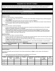 State Form 55439 Initial Site Characterization (Isc) Report Cover Sheet &amp; Report Format - Indiana, Page 3