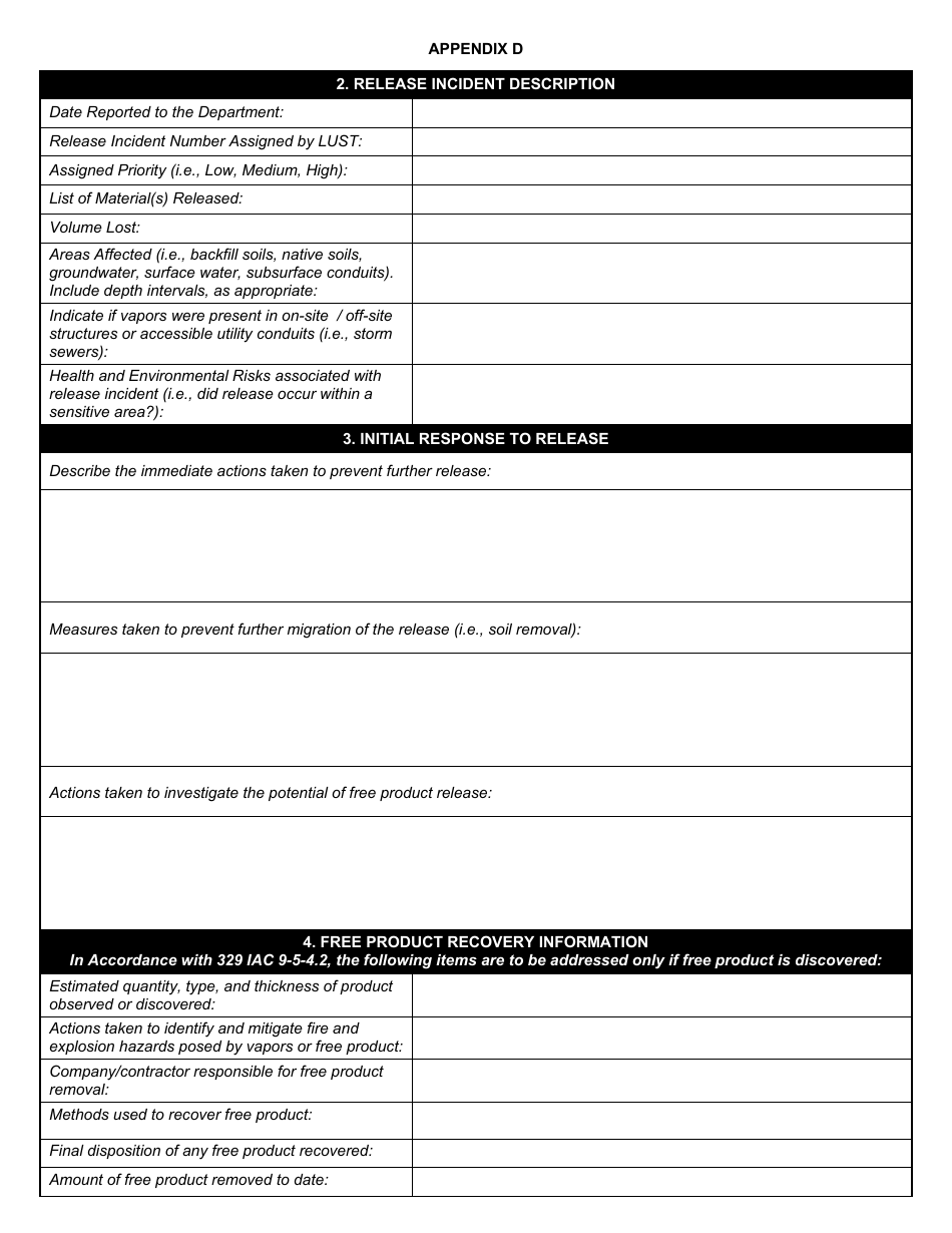 State Form 55439 Initial Site Characterization (Isc) Report Cover Sheet  Report Format - Indiana, Page 8