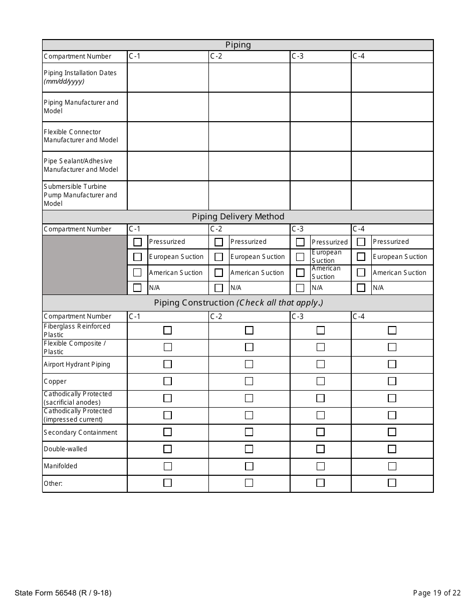State Form 56548 Initial Registration for Underground Storage Tanks - Indiana, Page 19