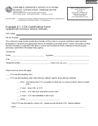 State Form 55623 Consumer Confidence Report Electronic Delivery Certification - Drinking Water - Indiana