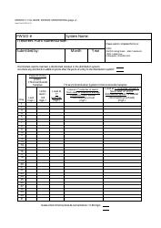 State Form 53282 Monthly Chlorine Dioxide Monitoring - Indiana, Page 2