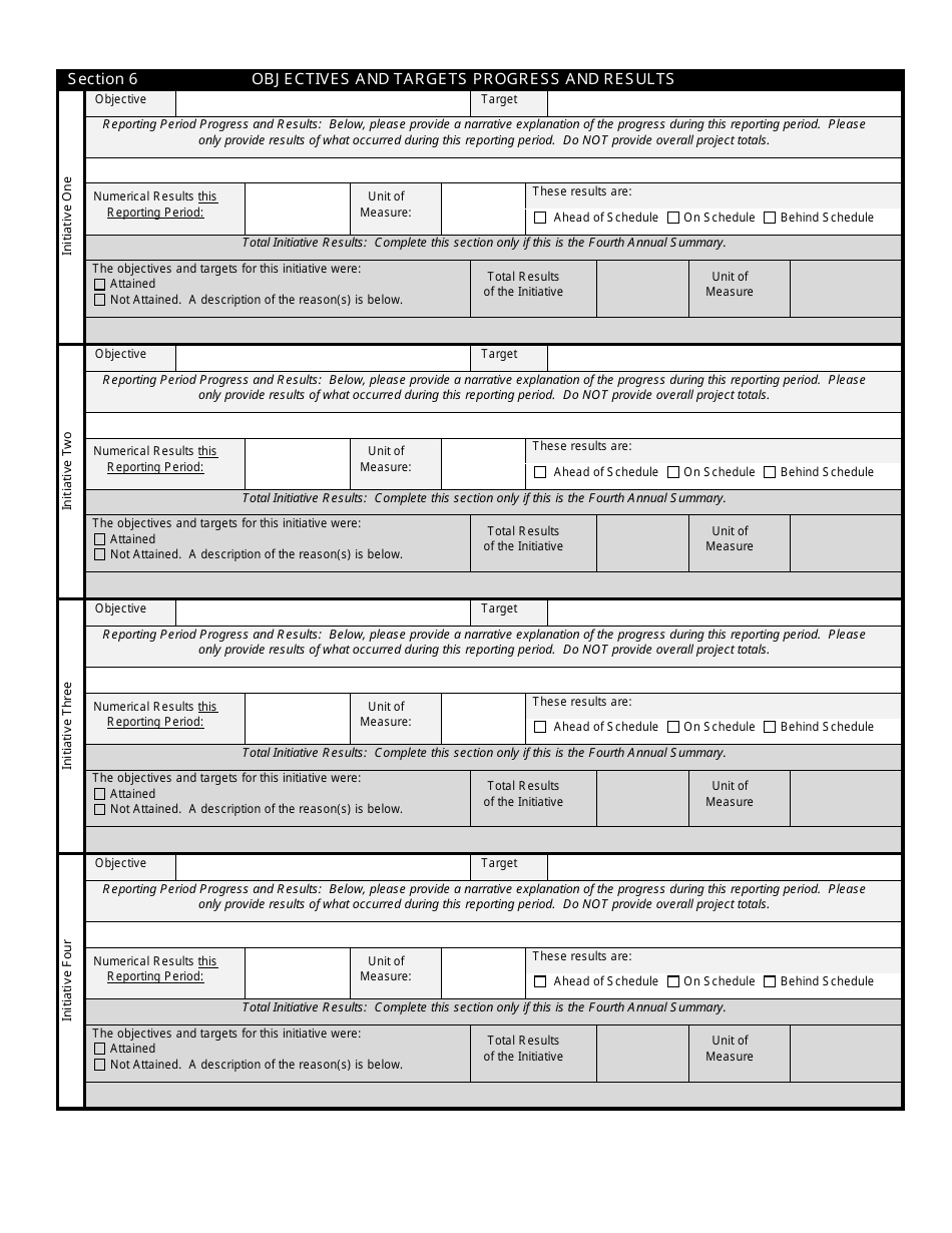 State Form 53116 Indiana Clean Community Challenge Annual Performance Summary - Indiana, Page 2