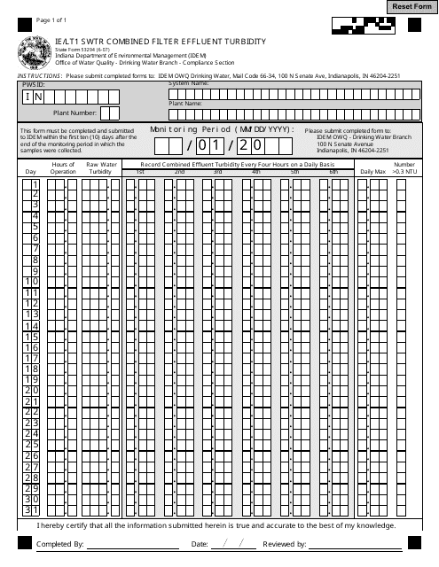 State Form 53294  Printable Pdf