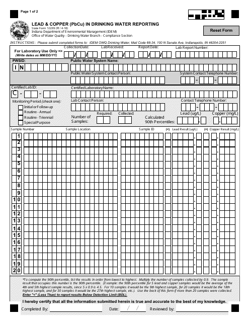 State Form 53289  Printable Pdf