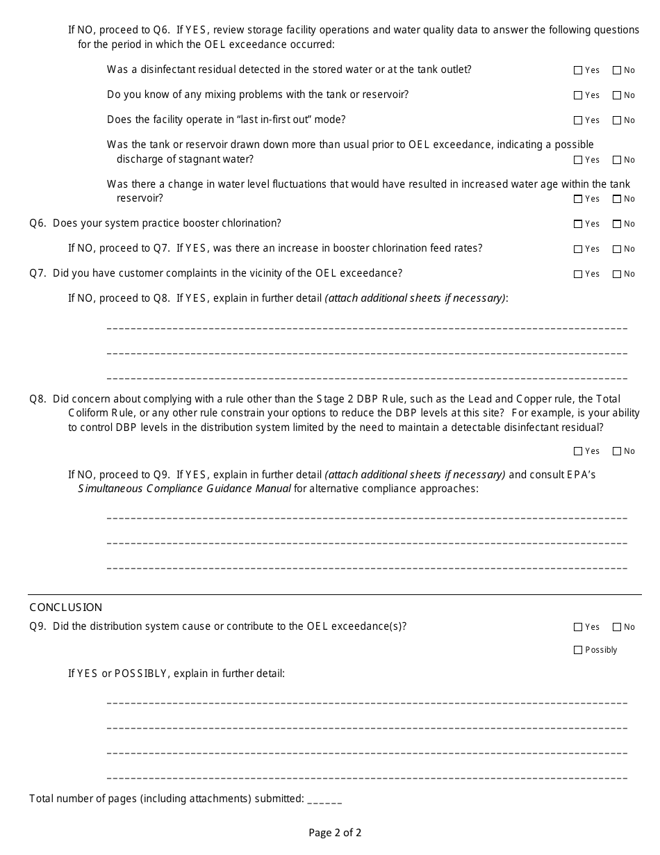 State Form 55261 Stage 2 Operational Evaluation - Distribution System - Indiana, Page 2
