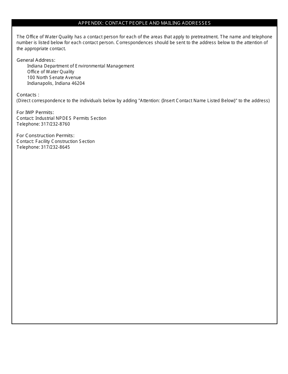 State Form 50271 Application for Industrial Wastewater Pretreatment (Iwp) Permit - Indiana, Page 12