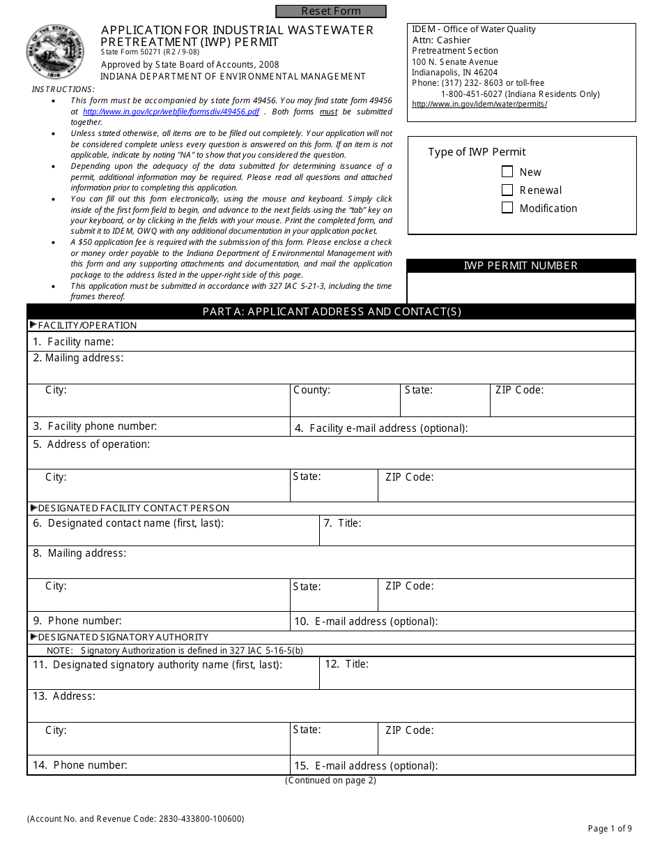 State Form 50271 - Fill Out, Sign Online and Download Fillable PDF ...