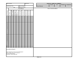 State Form 53344 Monthly Report of Operation Package Type Wastewater Treatment Plants Less Than 0.05 Mgd - Indiana, Page 2