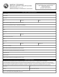 State Form 52112 Municipal Streamlined Mercury Variance (Smv) Application - Indiana